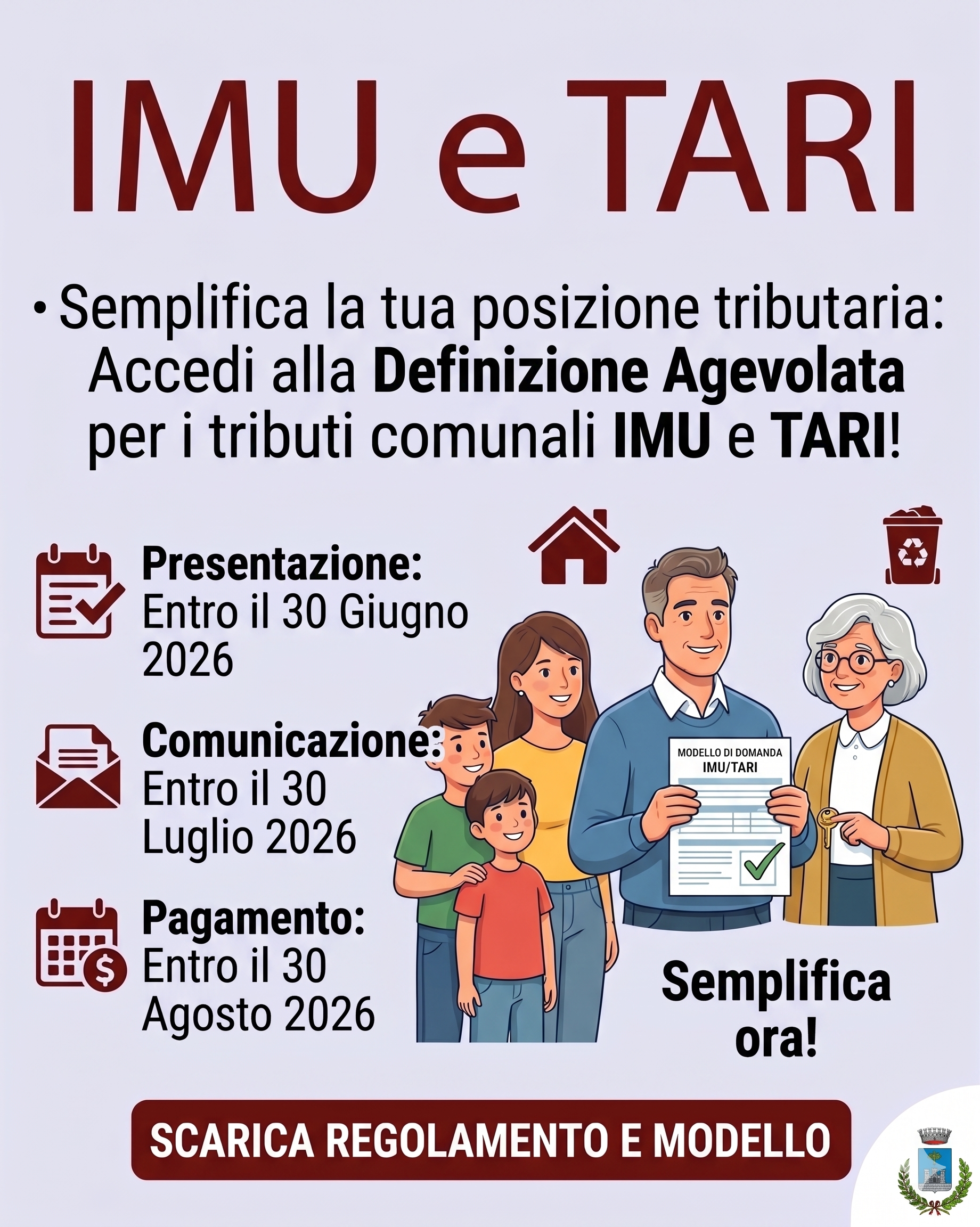 Per la giornata di MERCOLEDI' 3 GIUGNO 2026, prevista CRITICITA' ORDINARIA/ALLERTA GIALLA per RISCHIO IDROGEOLOGICO PER TEMPORALI su TUTTE le ZONE di ALLERTA.
